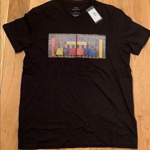 Armani Exchange Subway Tile t-shirt Size L
